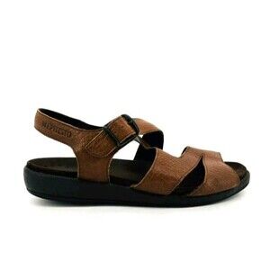 Womens Size 10.5 (41) Mephisto EVA Straps Comfort Brown Leather Shoes Fisherman